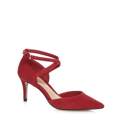 J by Jasper Conran Red cross over strap high court shoes